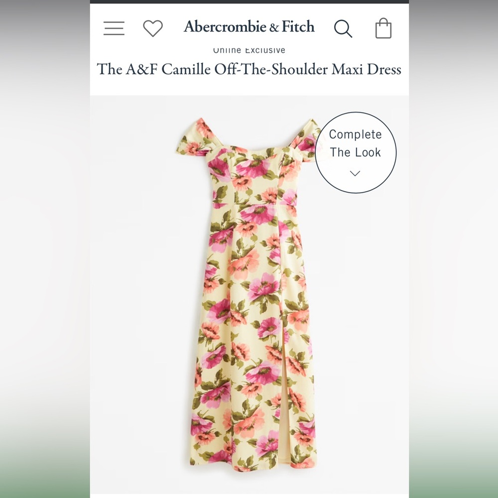Yellow floral Abercrombie and fitch maxi dress (L petite)